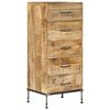 vidaXL C&oacute;moda de madera maciza de mango 45x35x106 cm