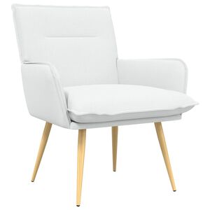 vidaXL Sill&oacute;n Blanco Tela