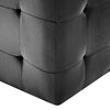 vidaXL Puf 2 unidades terciopelo negro 30x30x30 cm