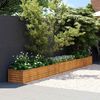 vidaXL Jardinera elevada 482x50x36 cm acero corten