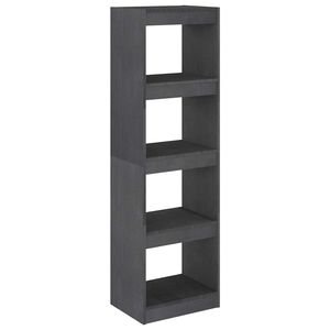 vidaXL Estanter&iacute;a/divisor de espacios pino macizo gris 40x30x135,5cm