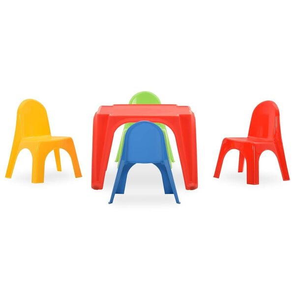 vidaXL Juego de mesa y sillas para niños PP
