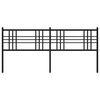 vidaXL Cabecero de metal negro 193 cm