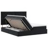 vidaXL Cama con almacenamiento Negro 180 x 200 cm Terciopelo