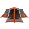 vidaXL Tienda familiar tipi para 8 personas impermeable gris naranja