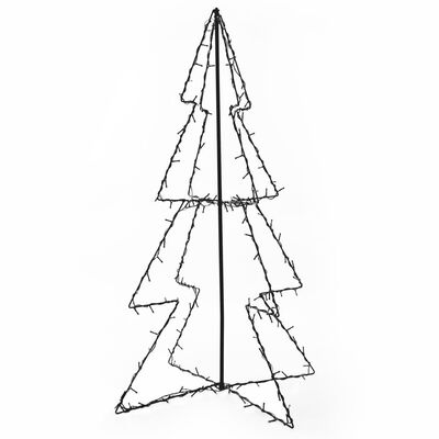 vidaXL Cono de árbol de Navidad 160 LEDs interior y exterior 78x120 cm