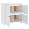 vidaXL Aparador de madera contrachapada blanco 70x41x75 cm