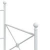 vidaXL Div&aacute;n sin colch&oacute;n blanco 90x190 cm acero