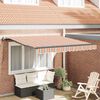 vidaXL Toldo Retr&aacute;ctil Multicolor 350 x 250 cm Tela y Aluminio