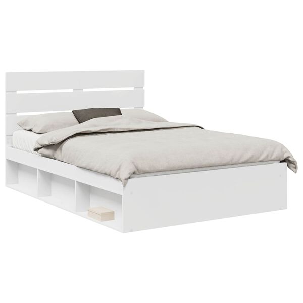 vidaXL Estructura de cama 150 x 200 cm Madera de pino macizo