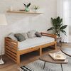 vidaXL Sofá cama extraíble madera maciza pino marrón miel 2x(90x200)cm