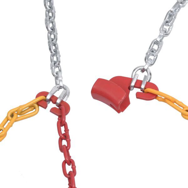 vidaXL Cadenas de nieve para ruedas de coche 2 unidades 9 mm KN80