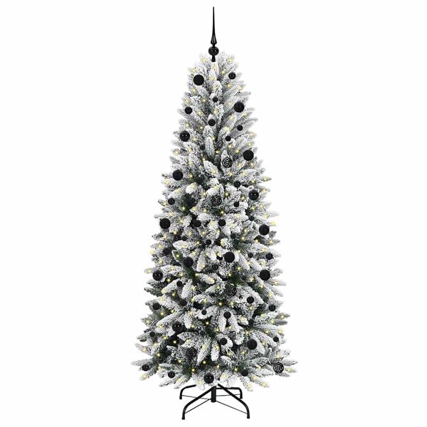 vidaXL &Aacute;rbol de Navidad artificial 210 cm PVC y Pl&aacute;stico y Acero y PE