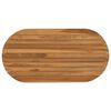 vidaXL Encimera 90 x 45 x 3,5 cm Ovalado Madera de teca maciza Natural
