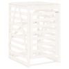 vidaXL Cobertizo para cubos de basura madera pino blanco 84x90x128,5cm