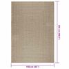 vidaXL Alfombra ZIZUR aspecto yute interior/exterior beige 160x230 cm