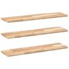 vidaXL Estantes flotantes 3 uds madera acacia sin tratar 100x20x2 cm