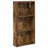 vidaXL Armario de pared para ba&ntilde;o Roble Ahumado 30 x 10 x 60,5 cm