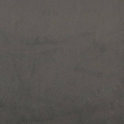 vidaXL Cabecero de terciopelo gris oscuro 203x23x78/88 cm