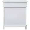 vidaXL Mueble zapatero de madera de Paulownia blanco 50x28x58 cm