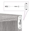 vidaXL Estantes cubo de pared 4 unidades gris sonoma 30x15x30 cm