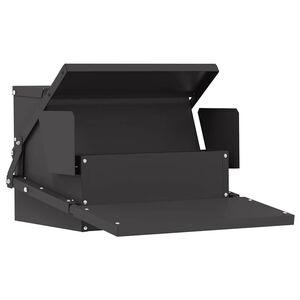 vidaXL Comedero de Pedal para Pollos Negro 50 x 40 x 29 cm 2 kg