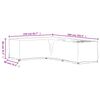 vidaXL Fundas muebles jardín forma de L 2 uds 16 ojales 210x260x80 cm