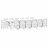 vidaXL Conjunto de Comedor de Jard&iacute;n 15 pcs Blanco Ratan Polt