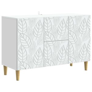 vidaXL Aparador Blanco 89 x 34,5 x 60 cm Madera de ingenier&iacute;a