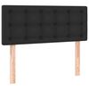 vidaXL Cama box spring con colch&oacute;n LED cuero sint&eacute;tico negro 120x190cm