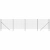 vidaXL Cerca de alambre de acero galvanizado gris antracita 2,2x10 m