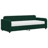 vidaXL Sof&aacute; cama con colch&oacute;n terciopelo verde oscuro 80x200 cm