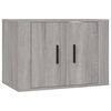 vidaXL Set de muebles para TV 4 pzas madera contrachapada gris Sonoma