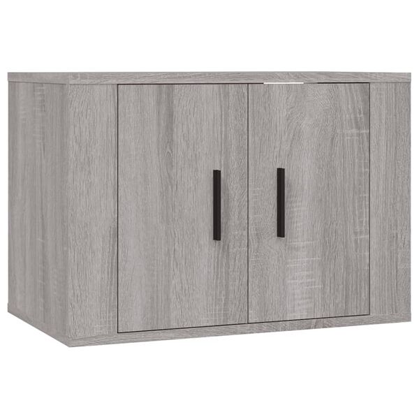 vidaXL Set de muebles para TV 4 pzas madera contrachapada gris Sonoma