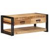 vidaXL Mesa de centro 90x50x38 cm de madera maciza de mango