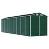 vidaXL Cobertizo de jard&iacute;n acero galvanizado verde 191x725x198 cm