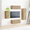 vidaXL Conjunto de mueble de TV 4 pcs Roble artesanal