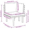 vidaXL Sof&aacute; de esquina para jard&iacute;n con cojines madera maciza de acacia