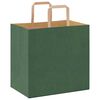 vidaXL Bolsas de papel con asas 50 uds verde 26x17x25 cm