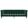 vidaXL Sof&aacute; cama con colch&oacute;n terciopelo verde oscuro 100x200 cm