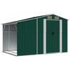 vidaXL Cobertizo de jard&iacute;n acero galvanizado verde 277x192,5x179 cm