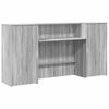 vidaXL Mostrador de recepci&oacute;n sonoma gris 200x50x103,5 cm