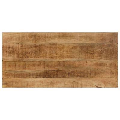 vidaXL Mesa de comedor 115x55x76 cm de madera maciza de mango y acero