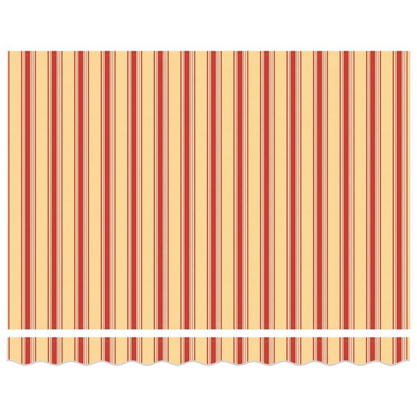 vidaXL Toldo Retráctil Amarillo y Naranja 300x250 cm tela