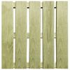 vidaXL Baldosas de porche 18 unidades madera verde 50x50 cm