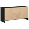 vidaXL Unidades de TV Negro 100 x 34 x 50 cm Madera contrachapada