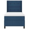 vidaXL Cama tipo Box Spring con colch&oacute;n Azul 80 x 200 cm tela