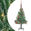 vidaXL &Aacute;rbol de Navidad Artificial Nevado con Luz LED Verde y 120 cm