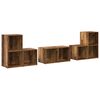 vidaXL Conjunto de mueble de TV Montaje en la pared 6 pcs Madera Vieja