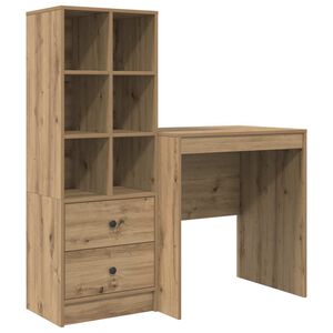 vidaXL Escritorio Roble artisan 115,5 x 50 x 127 cm 2 uds.